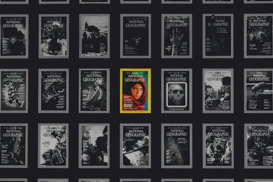 a series of black and white covers of magazines