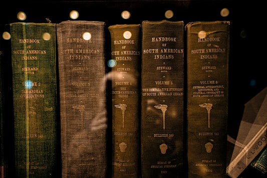 Five antique books on south american indians